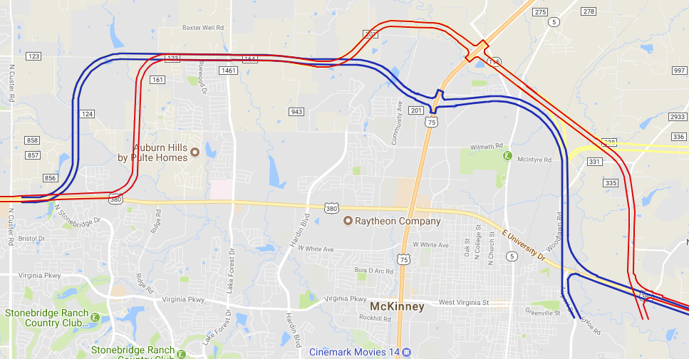 380 McKinney Bypass Routes