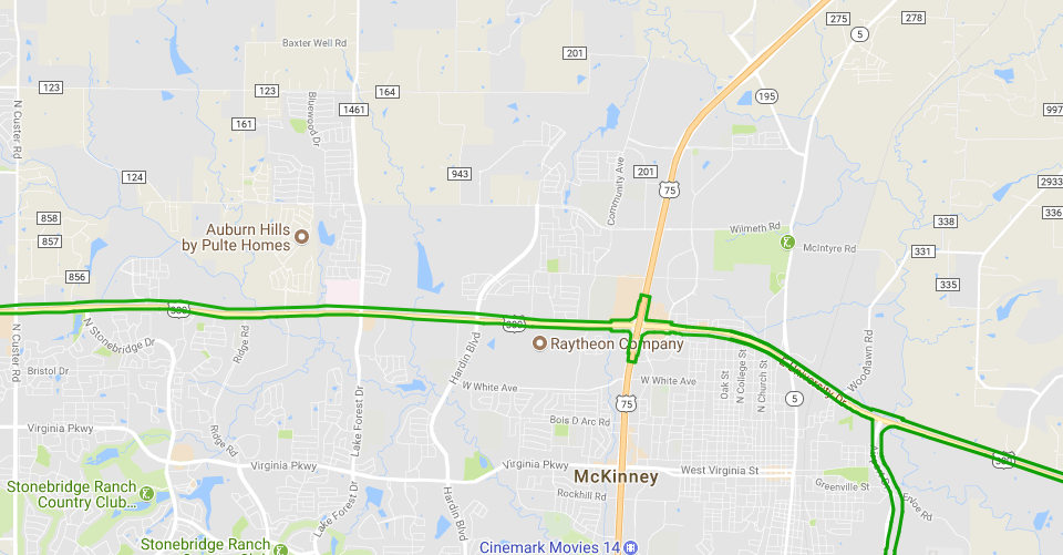 Proposed 380 Bypass In Collin County Map